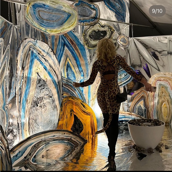 Leg Avenue Women's 3 Pc Cougar Costume with Catsuit, Headband, Choker Cat Tiger - Picture 2 of 4